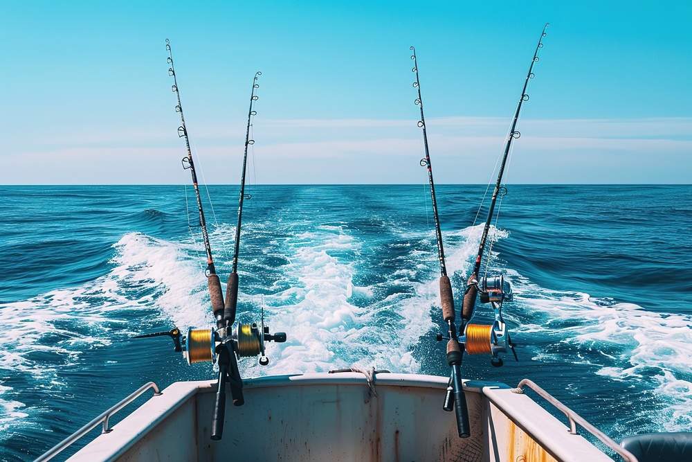 barco para pesca esportiva no mar