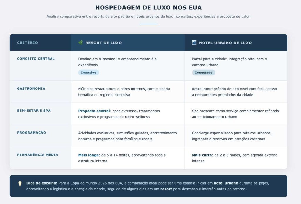 hospedagem de luxo eua