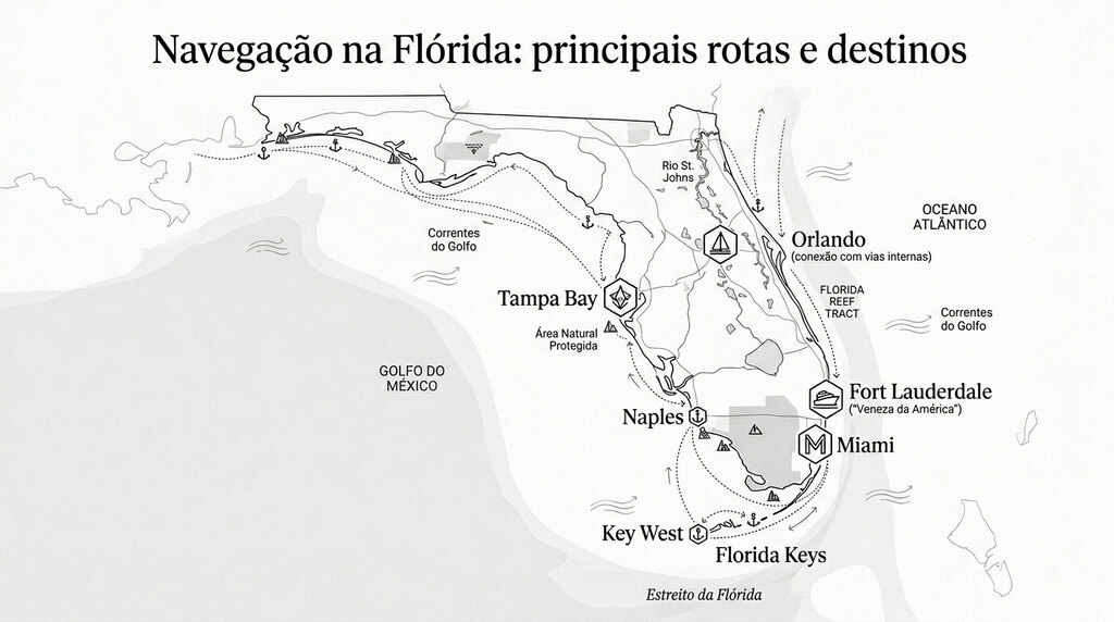 navega&ccedil;&atilde;o na fl&oacute;rida