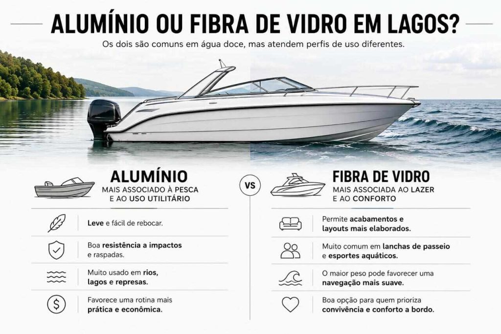 lancha para lago